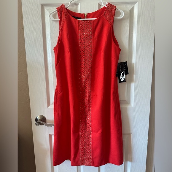 NWT‎ - Nine West Shift Tangerine Dream Dress Size 10 - Picture 1 of 9